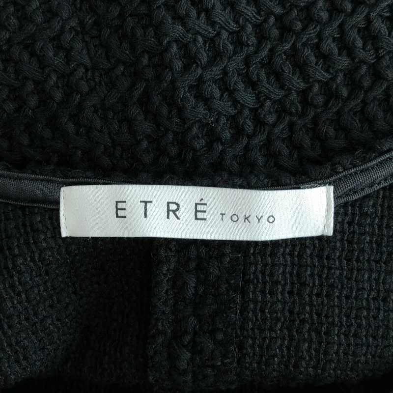 ETRE TOKYO / エトレトウキョウ | コットン バックスリット ノースリーブ ニットワンピース | F | レディース