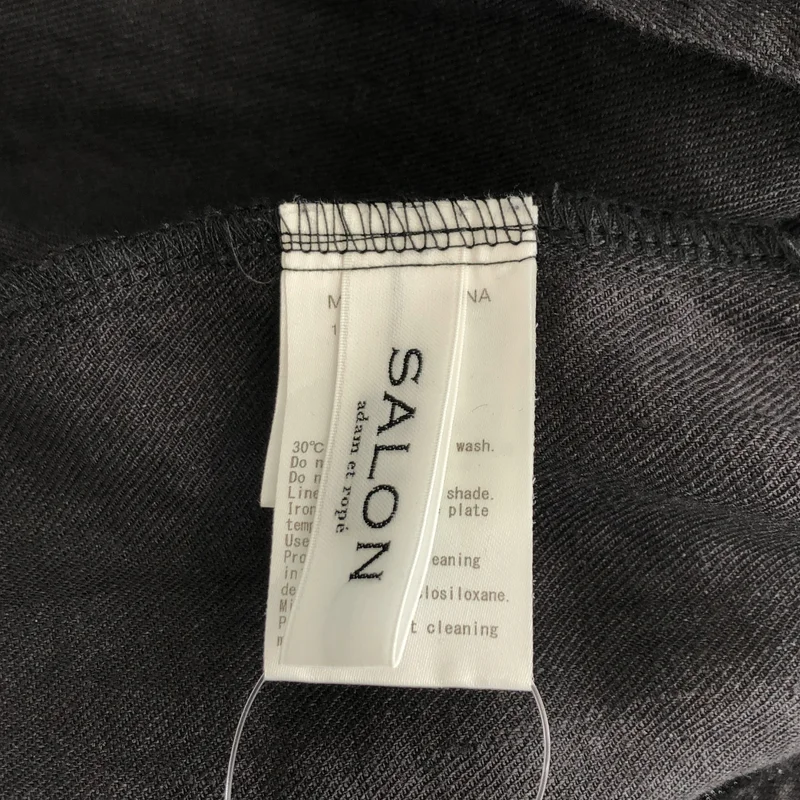 SALON adam et rope' / サロン アダム エ ロペ | リネンツイルスクエアーネックジャンパースカート | M | レディース