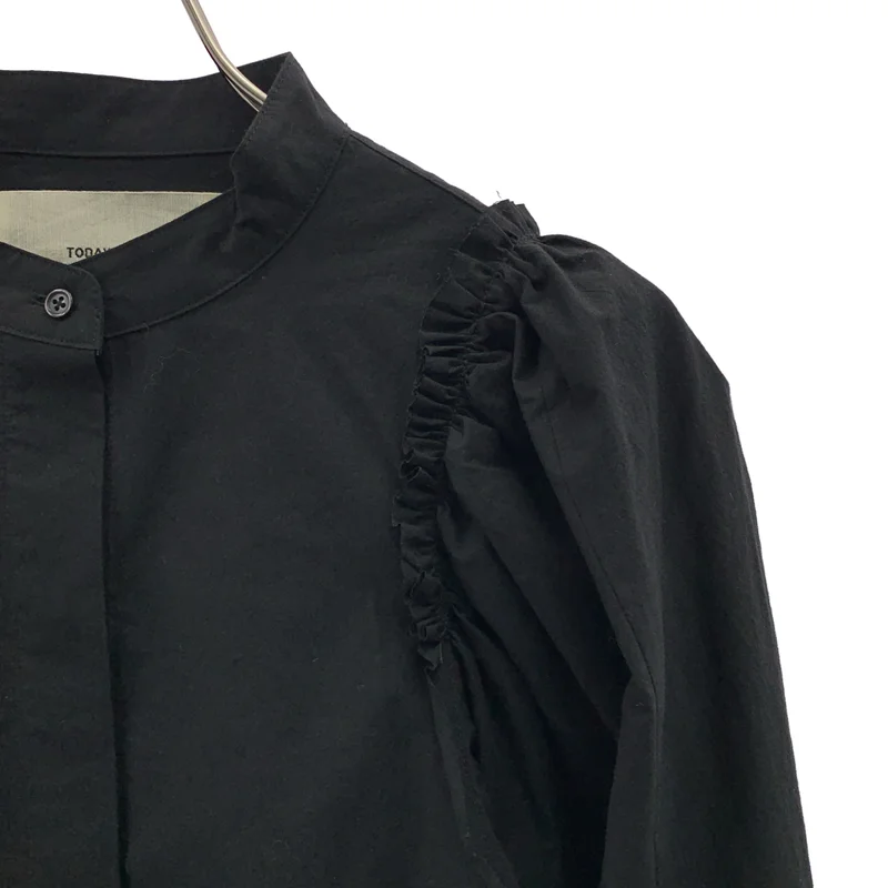 TODAYFUL / トゥデイフル | Cutoff Puffshoulder Shirts / コットン カットオフ パフショルダーシャツ | F | レディース