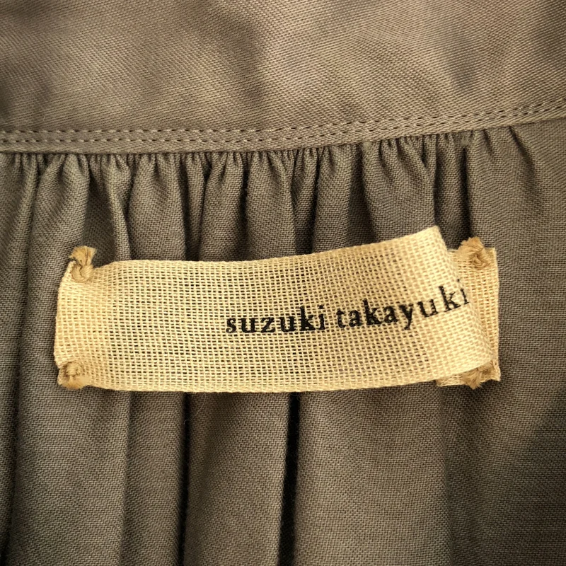 suzuki takayuki / スズキタカユキ | slip-on dress レーヨン コットン  プルオーバーワンピース |