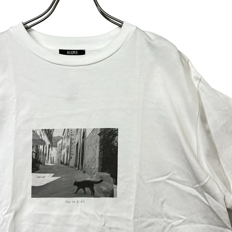 aLORS / アロー | est toujours magnifique / キャット フォトプリント Tシャツ カットソー |