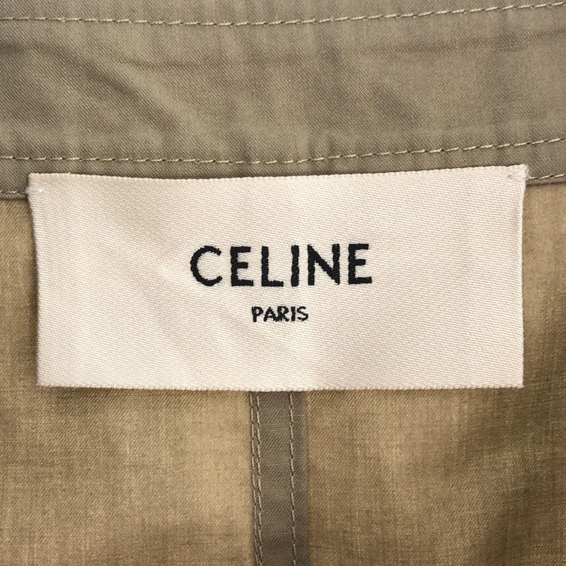 CELINE / セリーヌ | 2022AW | トリオンフ ミリタリー ノーカラーワンピース | 40 | レディース