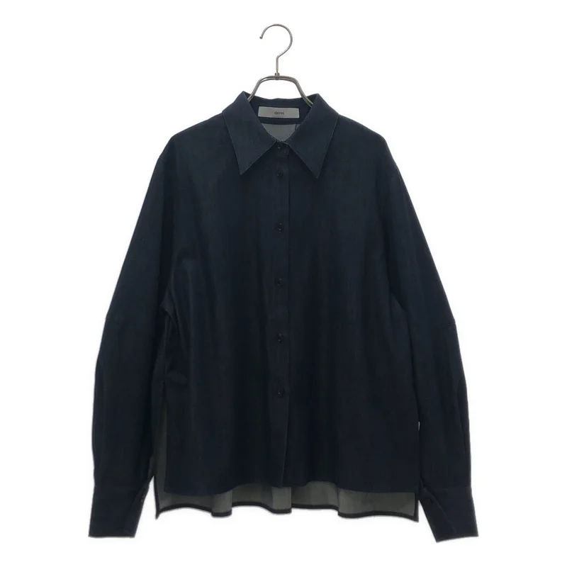 deres / デレス | Alex silk denim shirt デニム シャツ | F | レディース