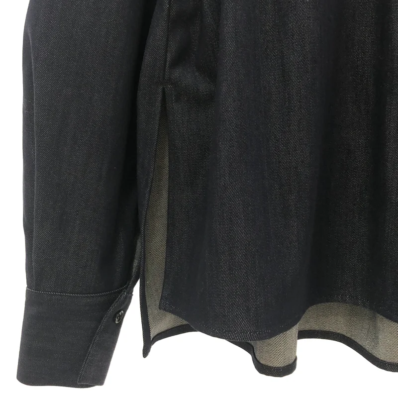 deres / デレス | Alex silk denim shirt デニム シャツ | F | レディース