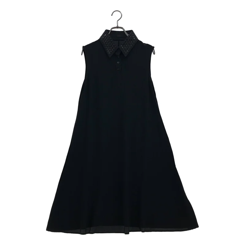 KARL LAGERFELD / カールラガーフェルド | シルク ノースリーブワンピース | 40 | レディース