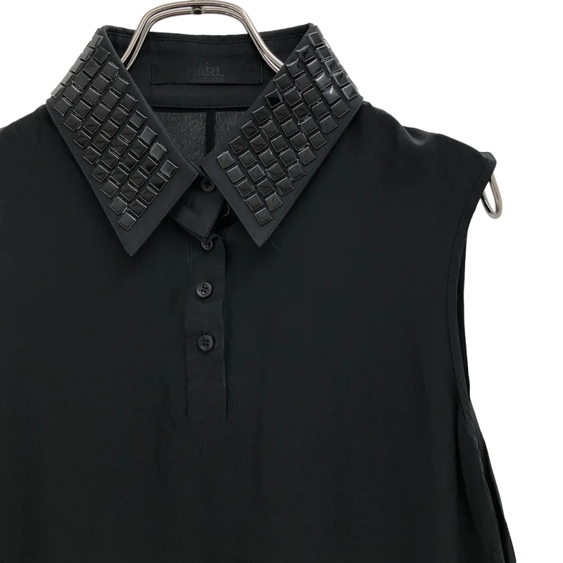 KARL LAGERFELD / カールラガーフェルド | シルク ノースリーブワンピース | 40 | レディース