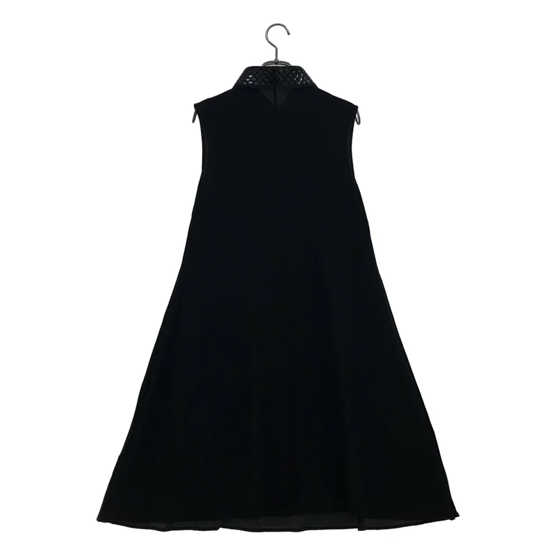 KARL LAGERFELD / カールラガーフェルド | シルク ノースリーブワンピース | 40 | レディース