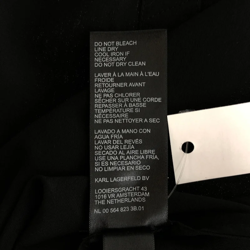 KARL LAGERFELD / カールラガーフェルド | シルク ノースリーブワンピース | 40 | レディース