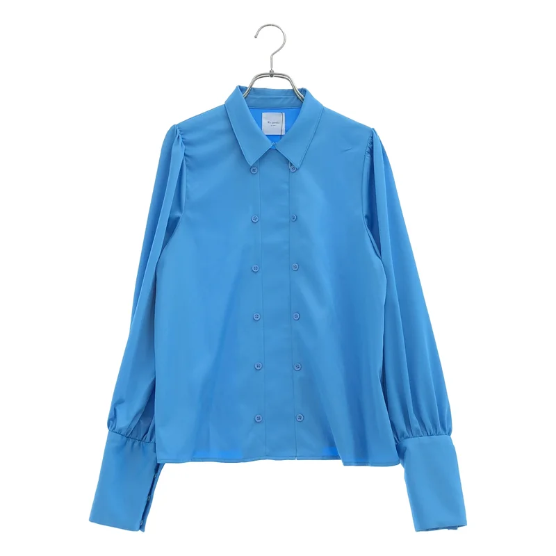 Re:poris / レポリス | Ms.Louise shirt ボリュームスリーブ ジップ シャツ ブラウス | F | レディース