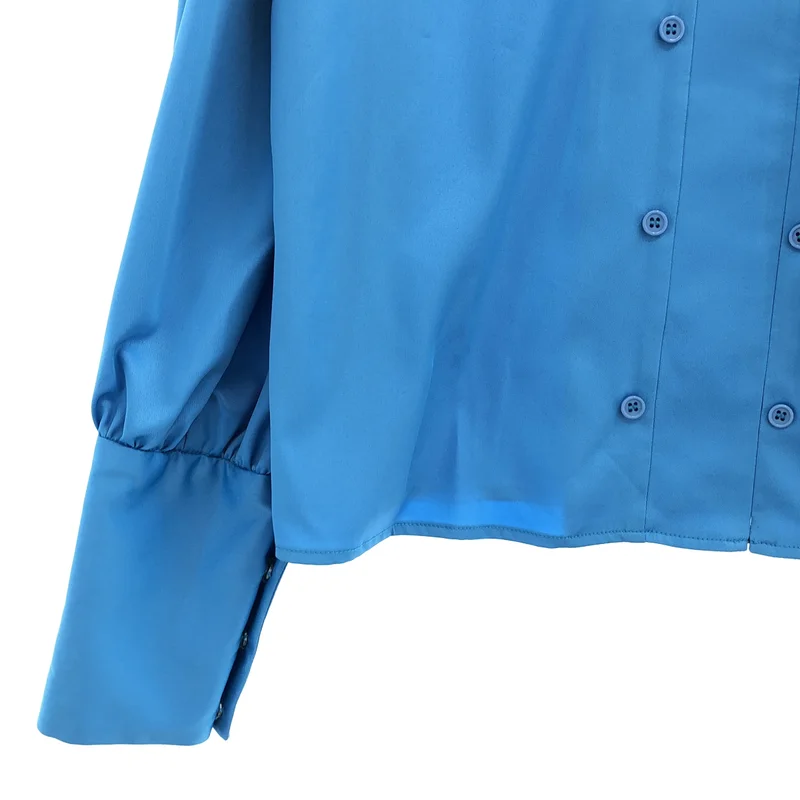 Re:poris / レポリス | Ms.Louise shirt ボリュームスリーブ ジップ シャツ ブラウス | F | レディース