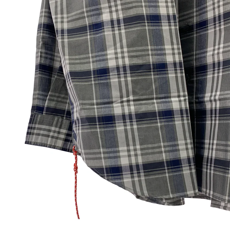 BEAMS / ビームス | ロゴボタン ミニレギュラー チェック ルーズシャツ | XL | メンズ
