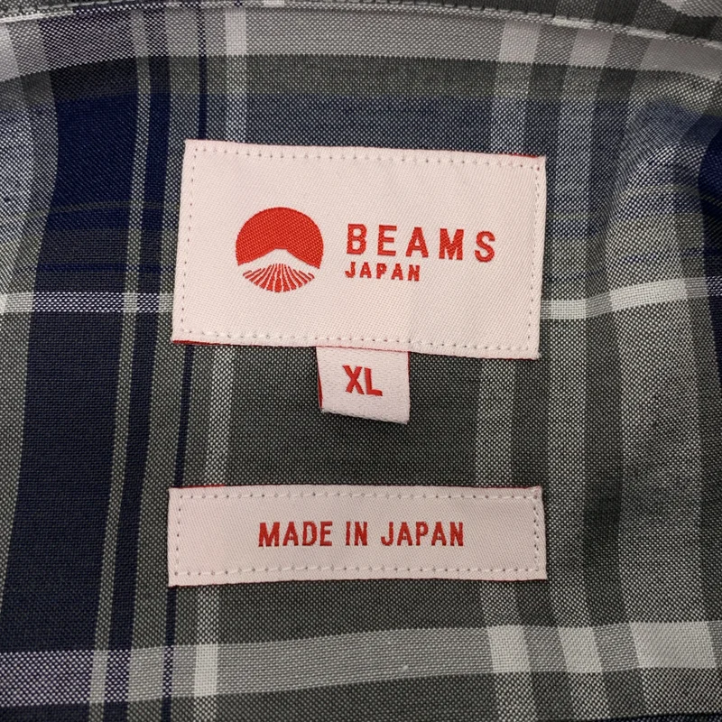 BEAMS / ビームス | ロゴボタン ミニレギュラー チェック ルーズシャツ | XL | メンズ