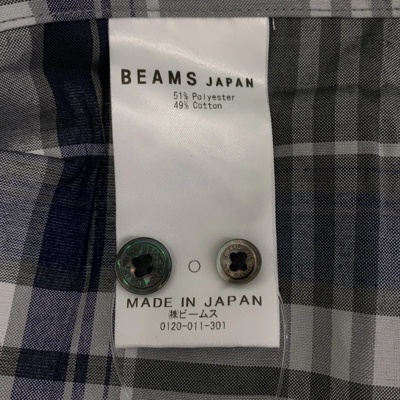 BEAMS / ビームス | ロゴボタン ミニレギュラー チェック ルーズシャツ | XL | メンズ