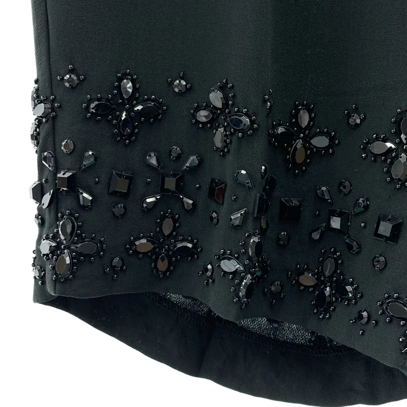 RED VALENTINO / レッドヴァレンティノ | silk 100％ / シルク ビジュー 装飾 ショートパンツ ショーツ | 38 | レディース