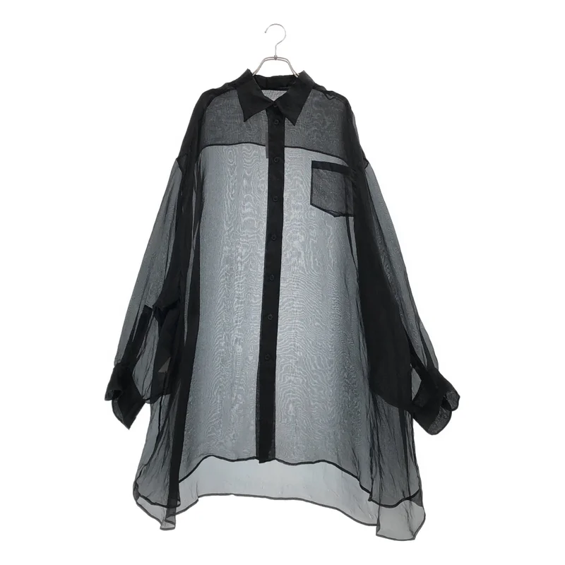 Maison Margiela / メゾンマルジェラ | 2018AW | オーバーシルエット シアー ボリューム シャツ ブラウス | XS | レディース