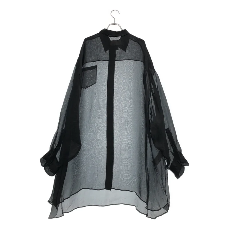 Maison Margiela / メゾンマルジェラ | 2018AW | オーバーシルエット シアー ボリューム シャツ ブラウス | XS | レディース