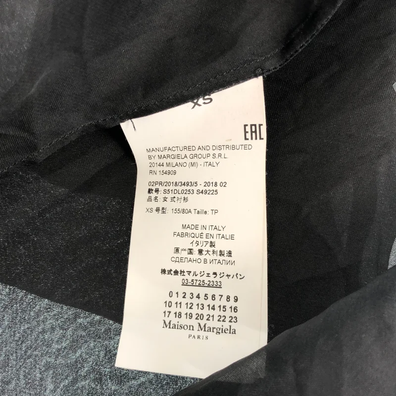 Maison Margiela / メゾンマルジェラ | 2018AW | オーバーシルエット シアー ボリューム シャツ ブラウス | XS | レディース