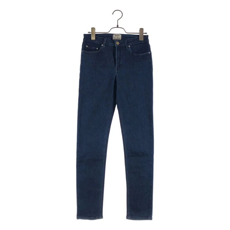 Acne Studios / アクネストゥディオズ | SKIN 5 SOFT RINCE / ロゴボタン デニムパンツ | 27 | レディース