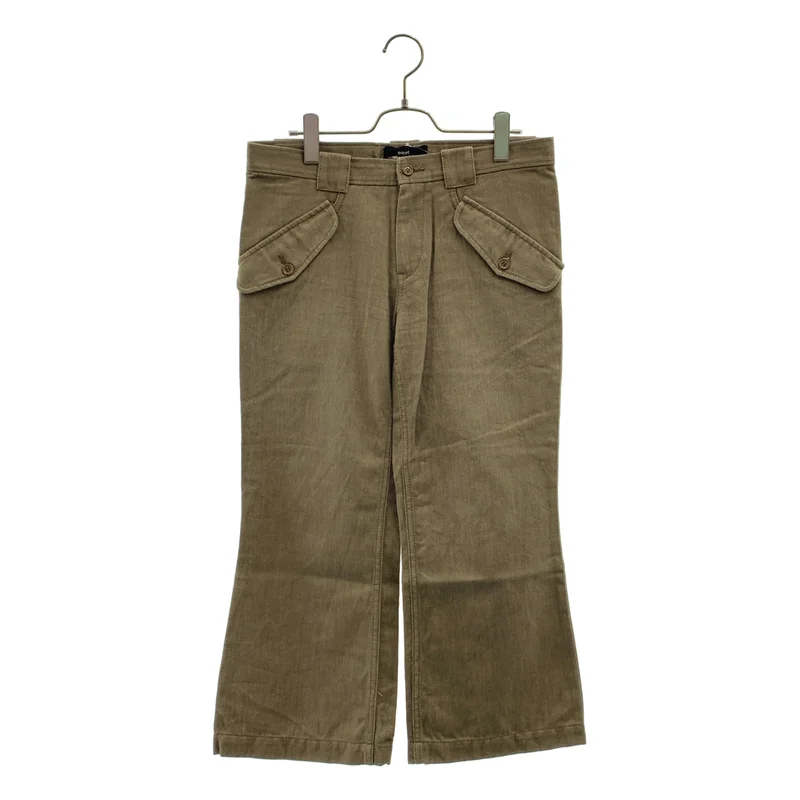 tricot COMME des GARCONS / トリココムデギャルソン | 2006SS | 染め加工 コットン フラップデザイン ブーツカット パンツ | M | レディース