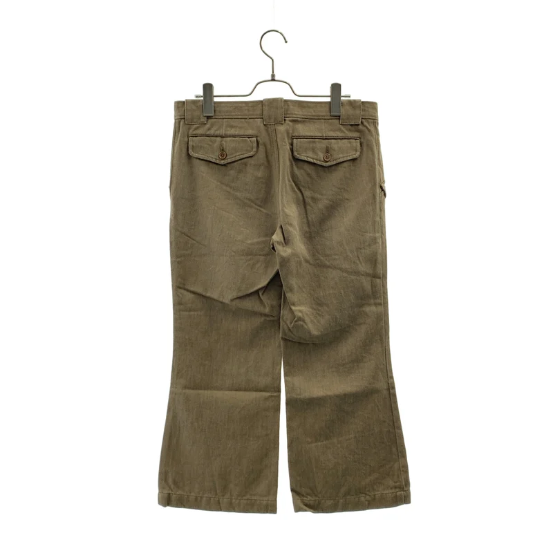tricot COMME des GARCONS / トリココムデギャルソン | 2006SS | 染め加工 コットン フラップデザイン ブーツカット パンツ | M | レディース