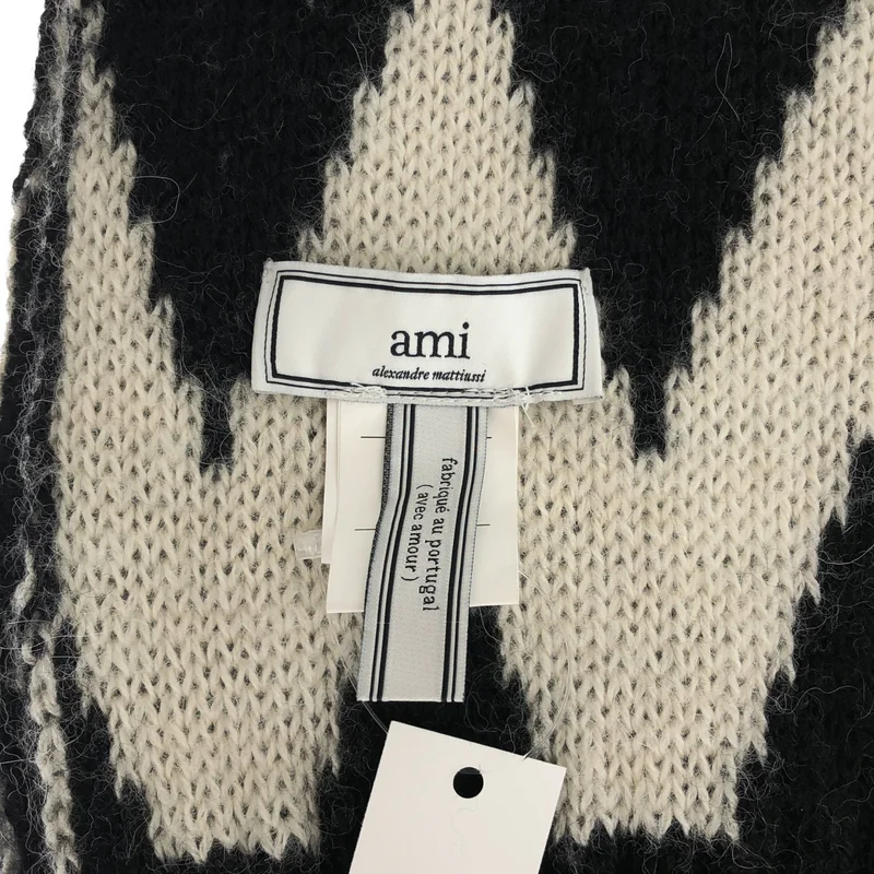 AMI Alexandre Mattiussi / アミ・アレクサンドルマテュッシ | ウール アルパカ シェブロン マフラー |