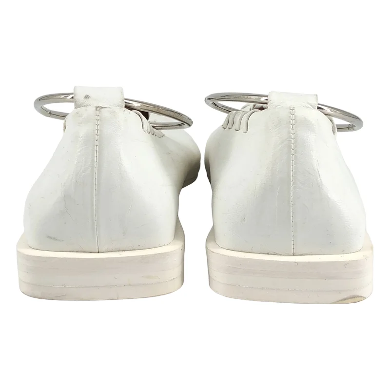 JIL SANDER / ジルサンダー | RING スクエアトゥ バレリーナ シューズ | 37 1/2 | レディース
