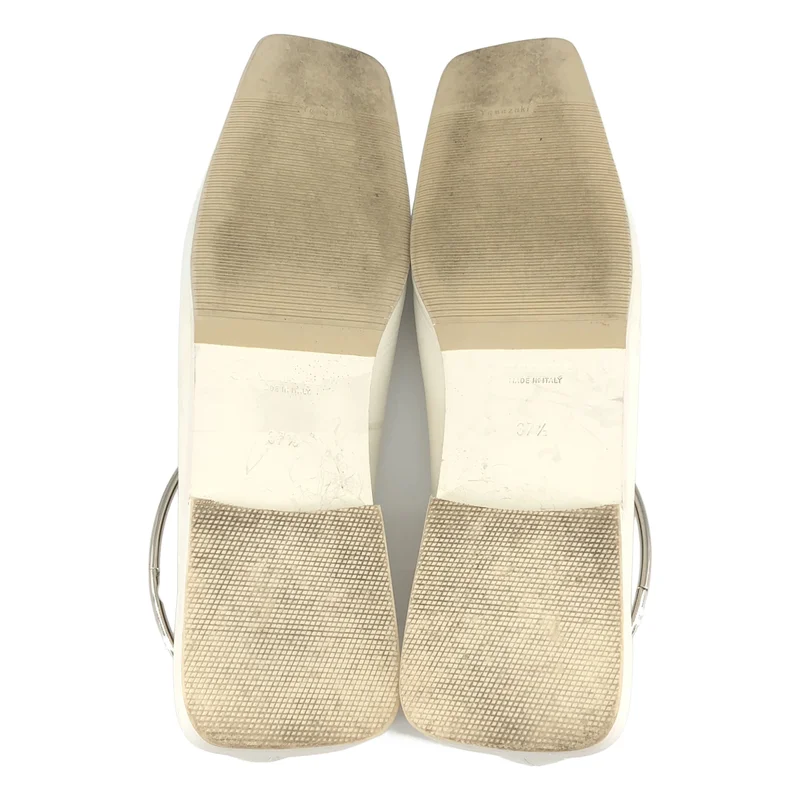 JIL SANDER / ジルサンダー | RING スクエアトゥ バレリーナ シューズ | 37 1/2 | レディース