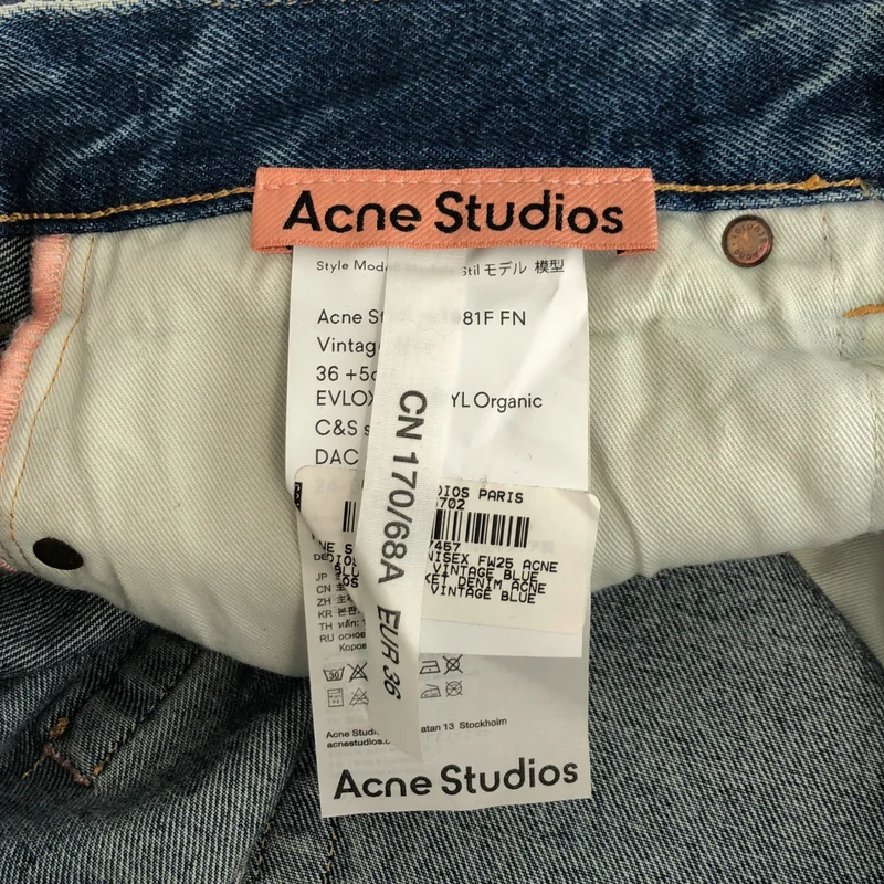 Acne Studios / アクネストゥディオズ | vintage blue ワイド デニムパンツ | 46 | メンズ