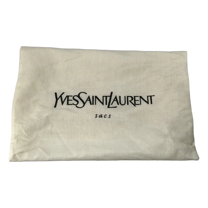 YVES SAINT LAURENT / イヴサンローラン | レザー がま口 ハンドバッグ |