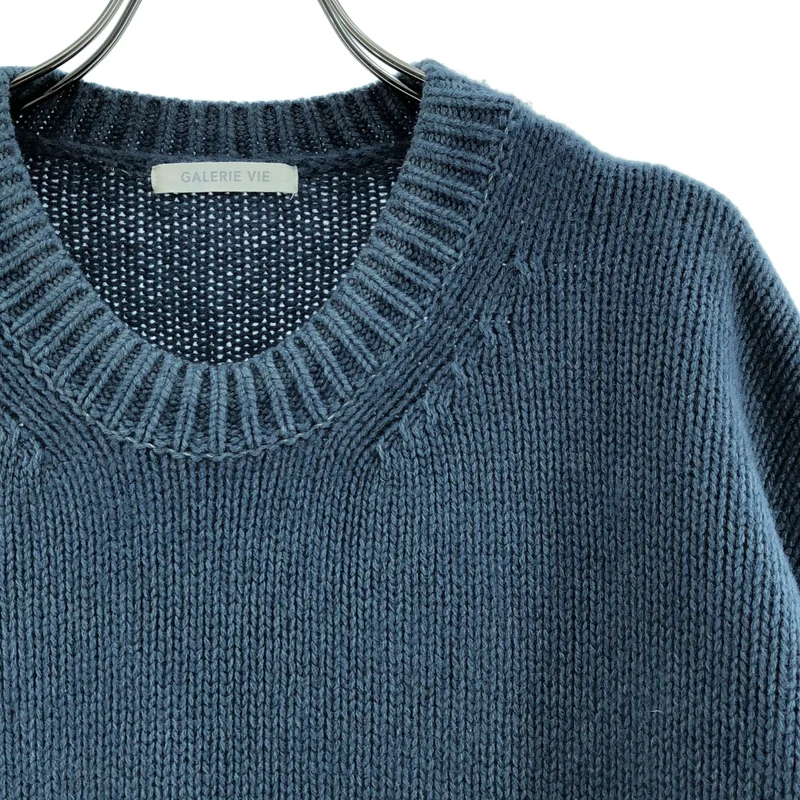 GALERIE VIE / ギャルリーヴィー | ファインウールスノー クルーネックプルオーバー ニット | M | レディース