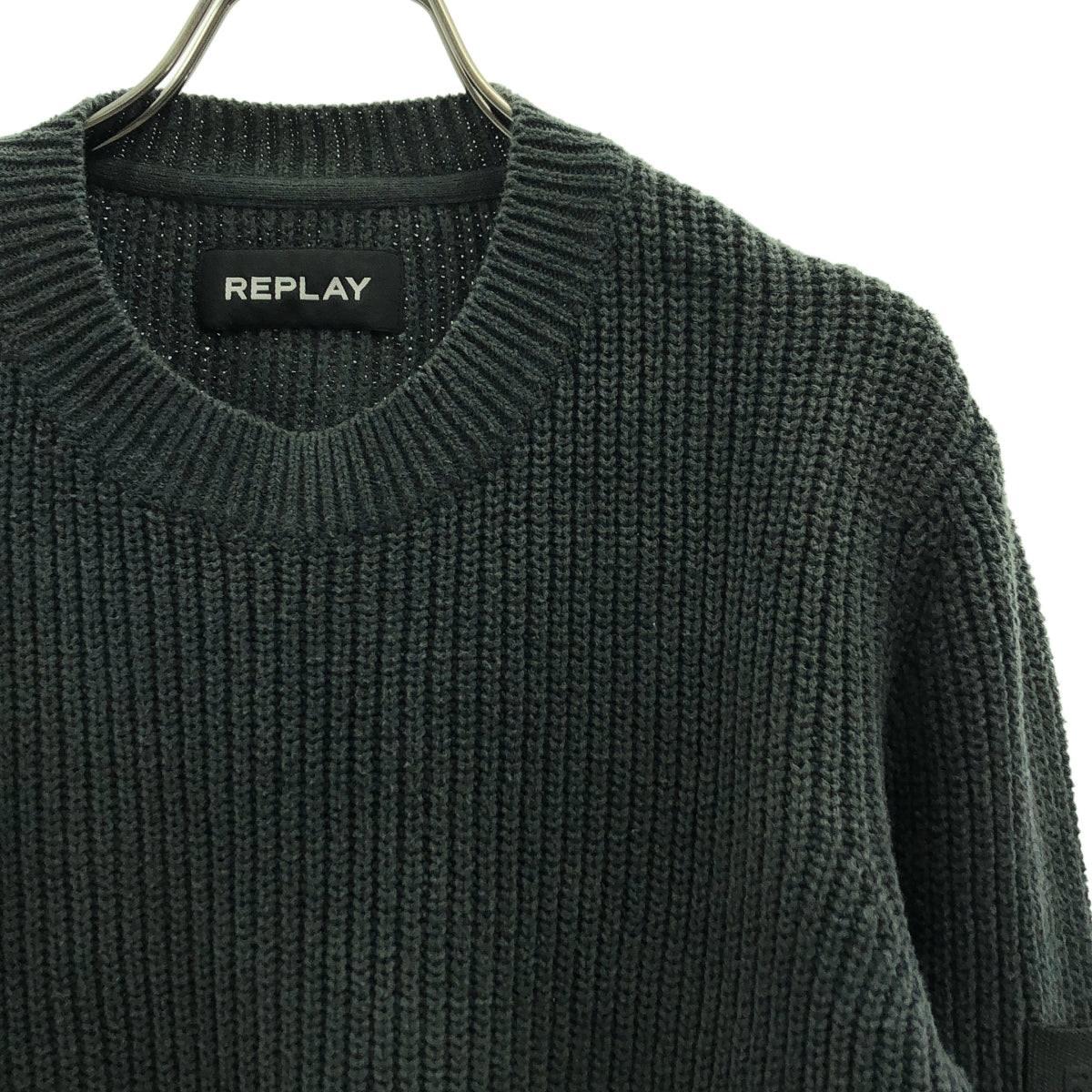 リプレイ REPLAY ニット REPLAY（リプレイ） ニット クルーネック タイガー セーター バイク