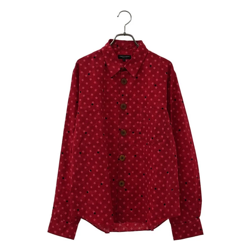 COMME des GARCONS HOMME PLUS / コムデギャルソンオムプリュス | 2002AW | コットン ドット スタープリント シャツ | L | メンズ