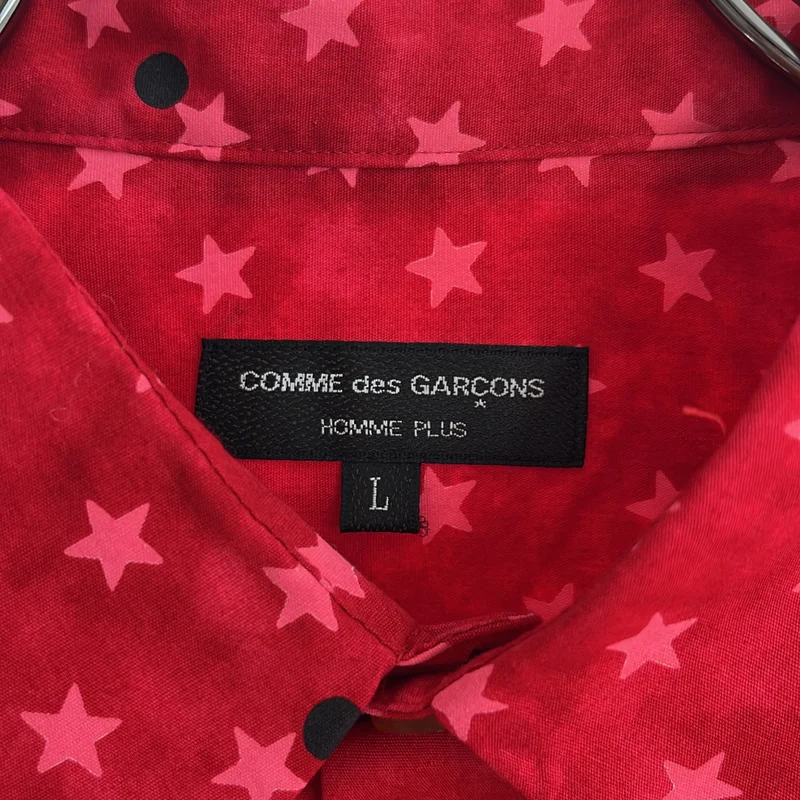 COMME des GARCONS HOMME PLUS / コムデギャルソンオムプリュス | 2002AW | コットン ドット スタープリント シャツ | L | メンズ