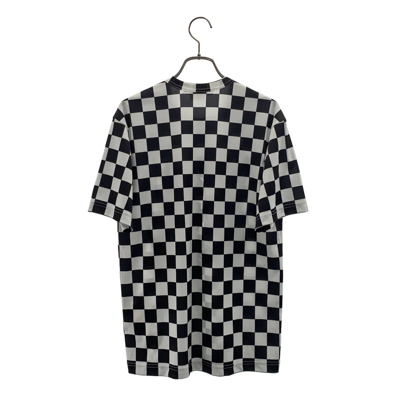 COMME des GARCONS COMME des GARCONS / コムコム | 2024SS | ブロックチェック ロゴプリント クルーネック カットソー | M | レディース