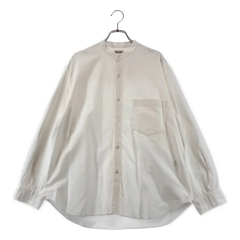 steven alan / スティーブンアラン | SUP/OX BAND COLLAR SHIRT-LOOSE / バンドカラー シャツ | S | メンズ