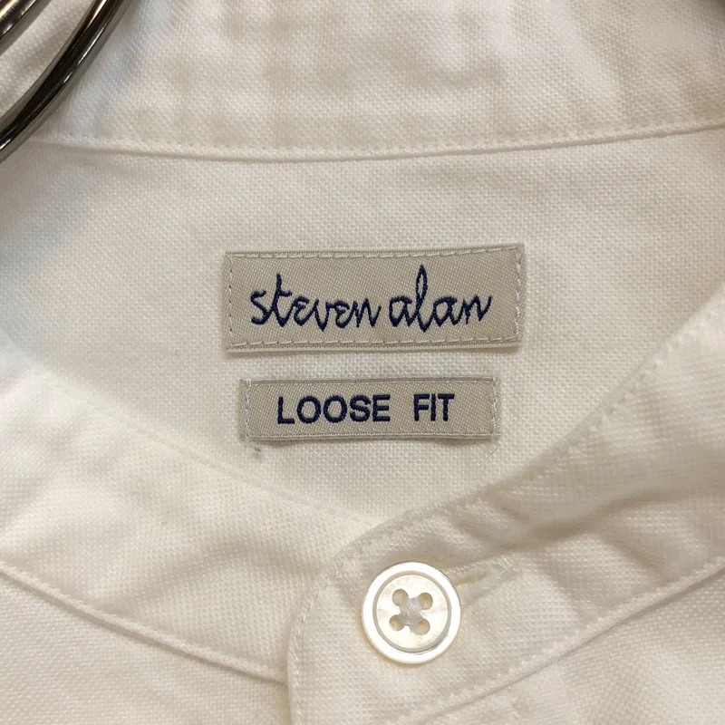 steven alan / スティーブンアラン | SUP/OX BAND COLLAR SHIRT-LOOSE / バンドカラー シャツ | S | メンズ