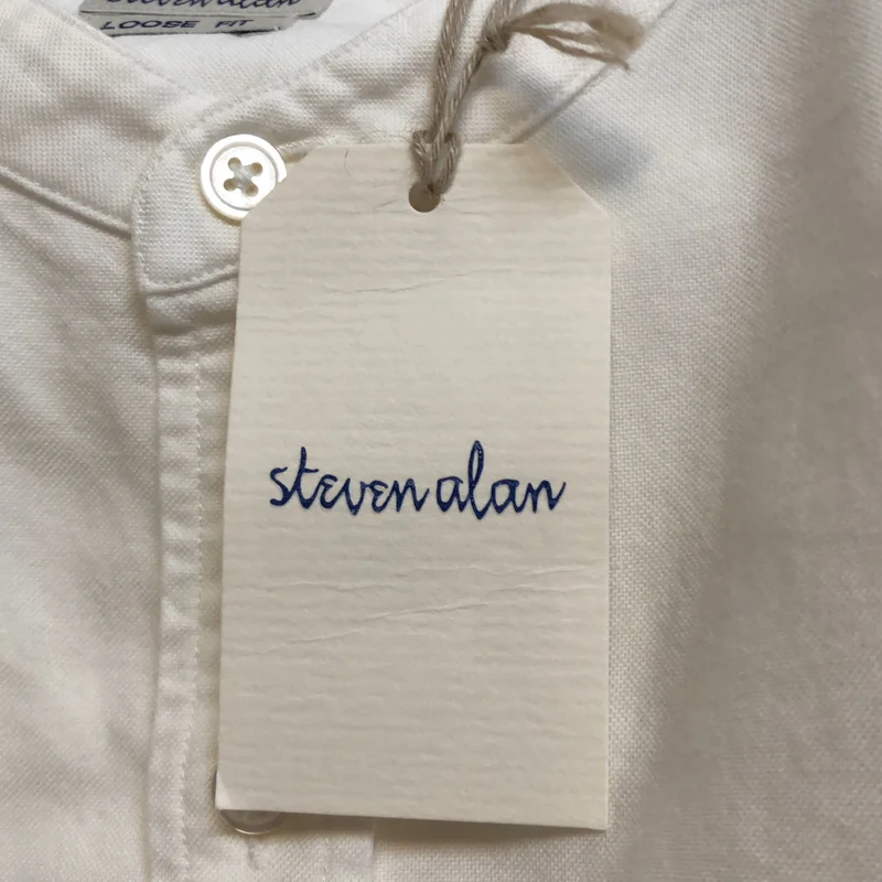 steven alan / スティーブンアラン | SUP/OX BAND COLLAR SHIRT-LOOSE / バンドカラー シャツ | S | メンズ