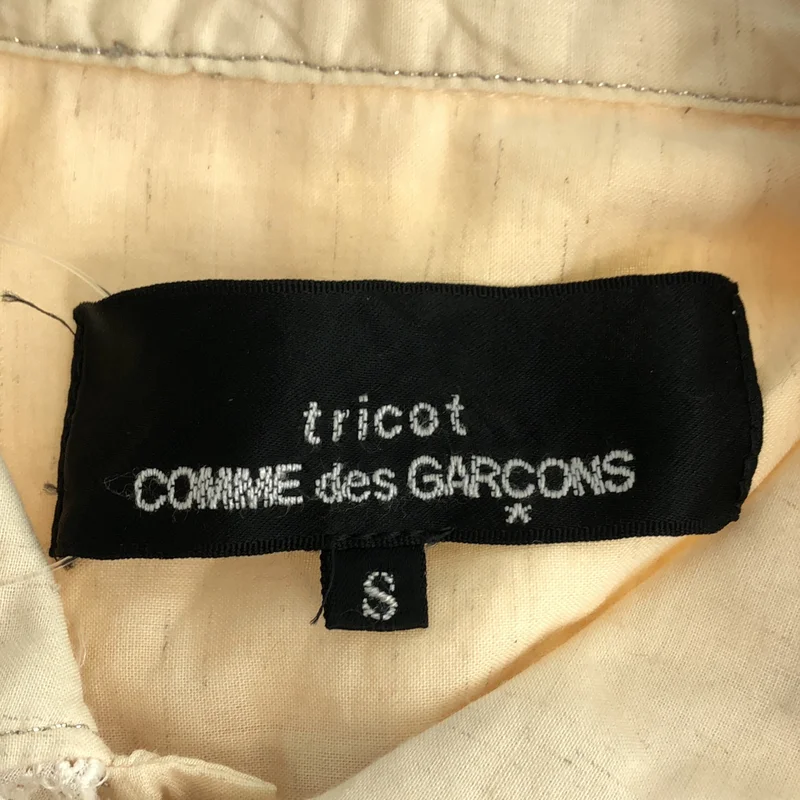 tricot COMME des GARCONS / トリココムデギャルソン | 2008SS | コットン リネン レース切替 シャツ | S | レディース