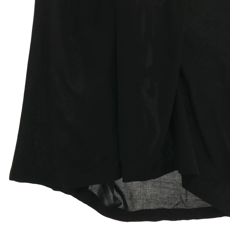 ANN DEMEULEMEESTER / アンドゥムルメステール | アシンメトリースリーブ ウエストドローコード ロングカットソー | 36 | レディース