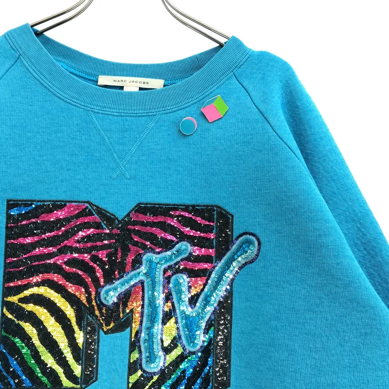 MARC JACOBS / マークジェイコブス | MUSIC TELEVISION スパンコール刺しゅう スウェット | XS | レディース