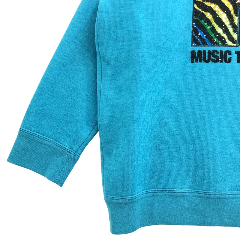 MARC JACOBS / マークジェイコブス | MUSIC TELEVISION スパンコール刺しゅう スウェット | XS | レディース