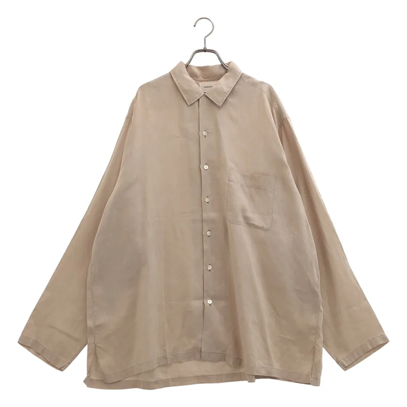 MARKAWARE / マーカウェア | HEMP SHIRTING OPEN COLLAR SHIRT シャツ_長袖 | 3 | メンズ