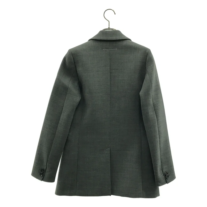 MM6 Maison Margiela / エムエムシックスメゾンマルジェラ | 2019AW | セットアップ / テクノウールピークドラペル 1B テーラードジャケット / センタープレス スラックス パンツ | 36 | レディース