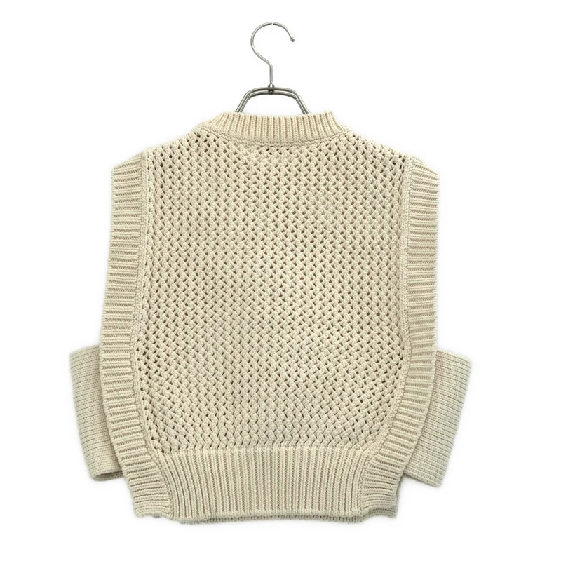 HYKE / ハイク | 2023SS | KNIT THERMAL CROPPED VEST / コットン ニットサーマル クロップドベスト |