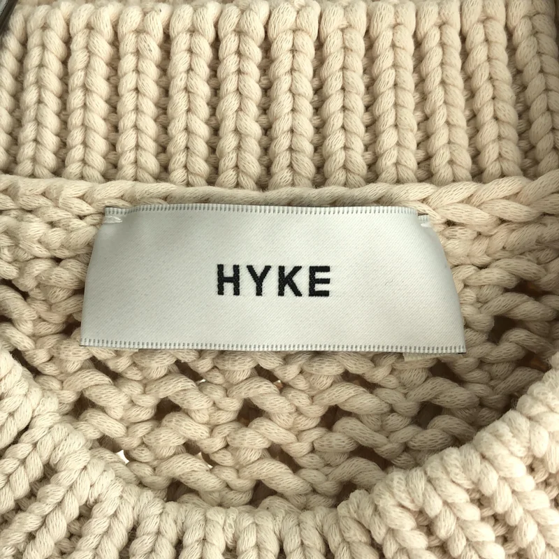 HYKE / ハイク | 2023SS | KNIT THERMAL CROPPED VEST / コットン ニットサーマル クロップドベスト |