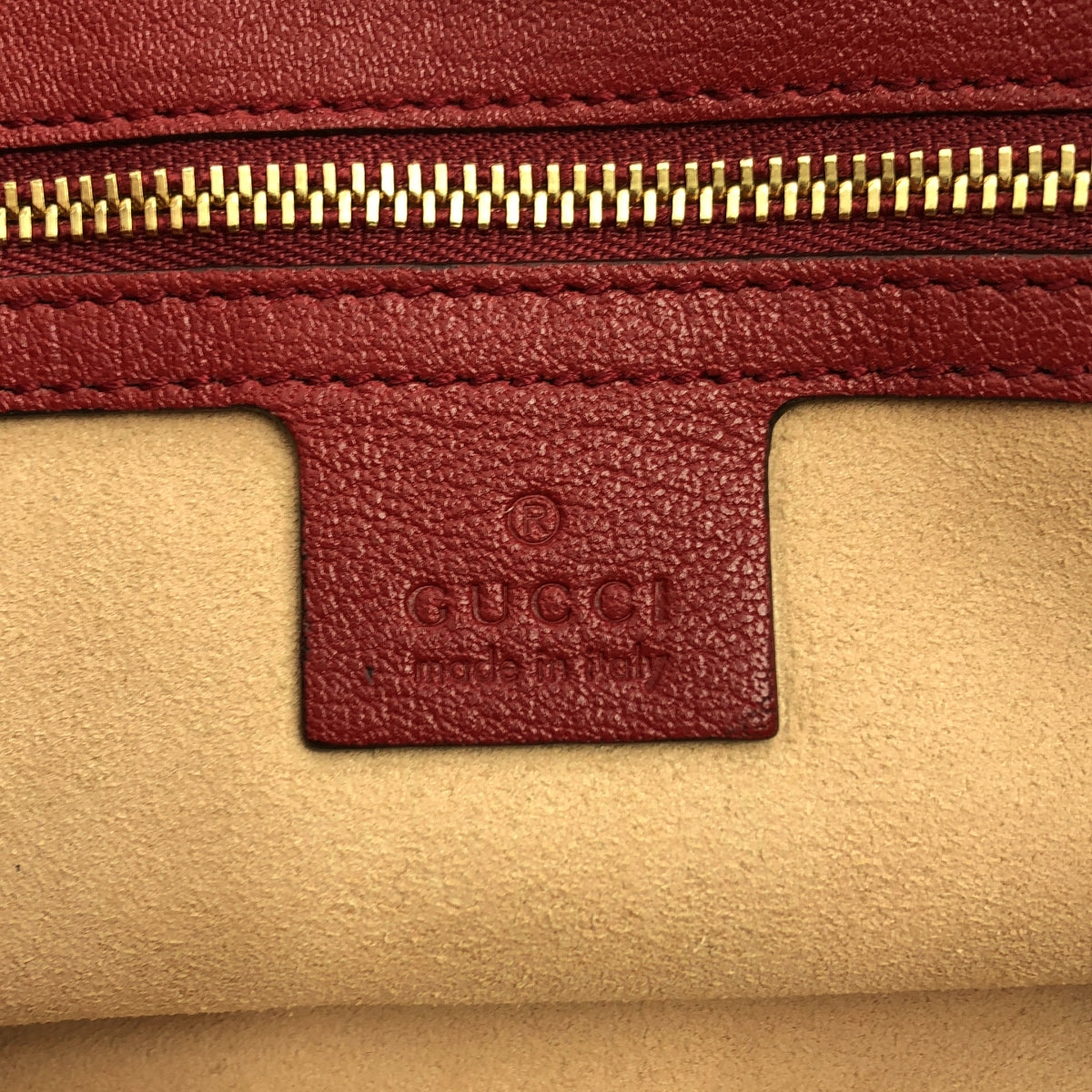 GUCCI / グッチ | ホースビットレザー ショルダー バッグ / 602089 | レッド/ゴールド | レディース GUCCI / グッチ | ホースビットレザー ショルダー バッグ / 602089