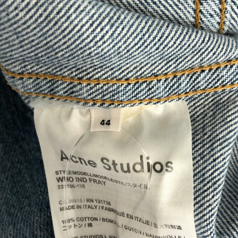 Acne Studios / アクネストゥディオズ | WHO IND FRAY ジャケット 221156-135 | 44 | メンズ