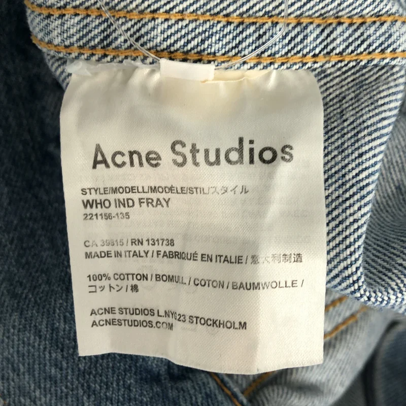 Acne Studios / アクネストゥディオズ | WHO IND FRAY ジャケット 221156-135 | 44 | メンズ