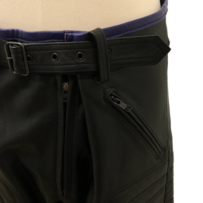 SHIDEN / シデン | MOTOR CYCLE PANT COWHIDE LEATHER レザー モーターサイクルパンツ | M | メンズ