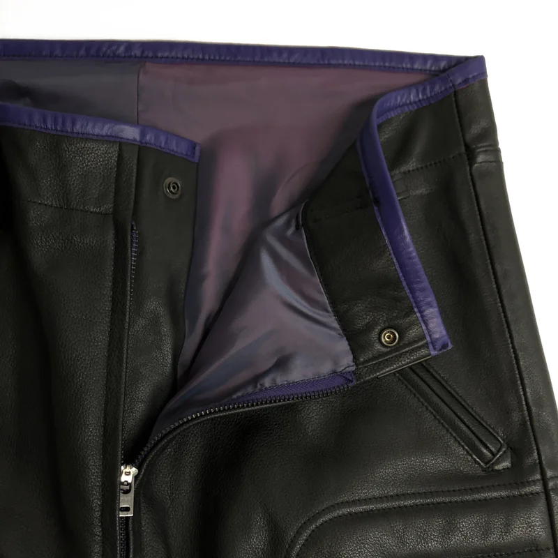 SHIDEN / シデン | MOTOR CYCLE PANT COWHIDE LEATHER レザー モーターサイクルパンツ | M | メンズ